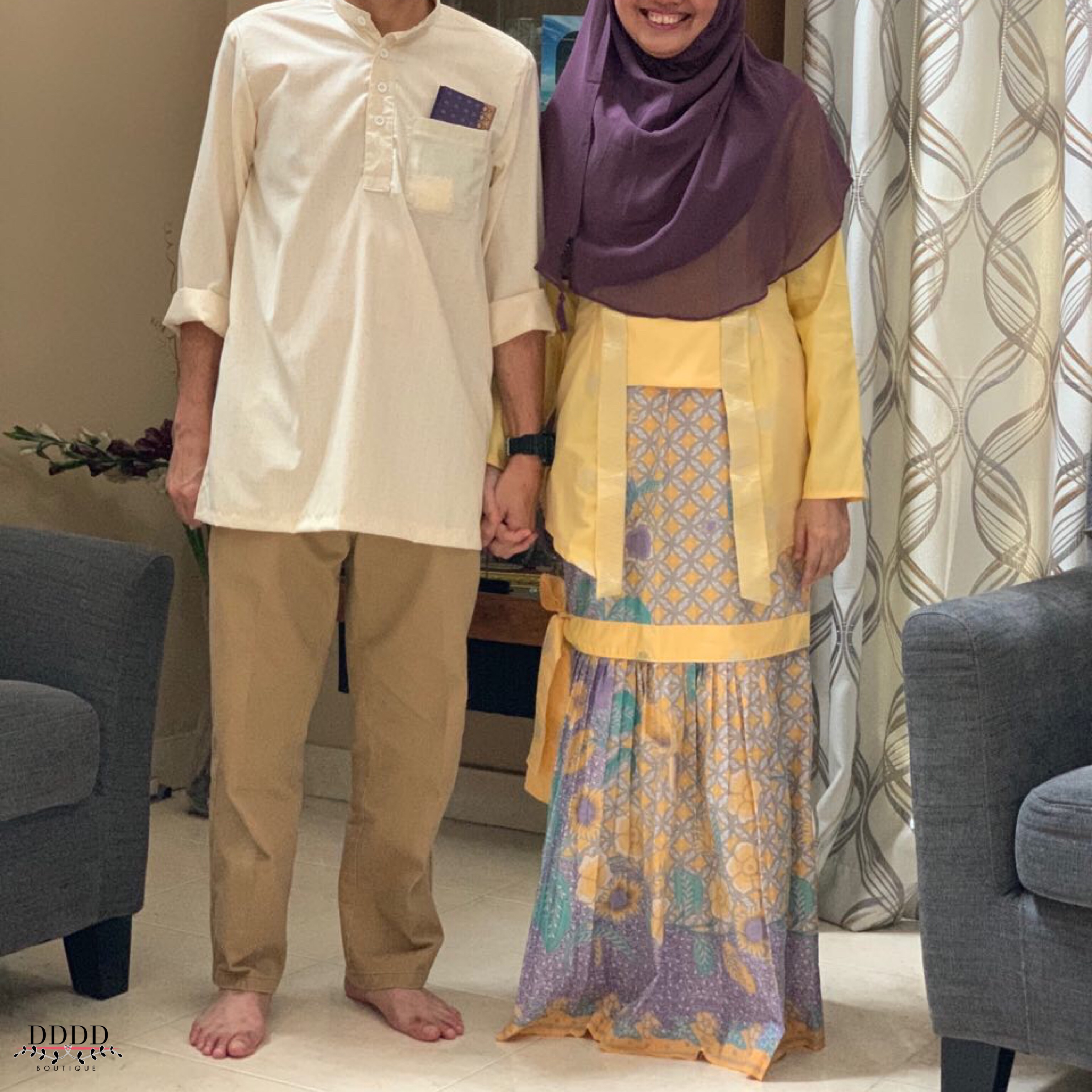 This lovely couple in custom-made Raya pieces.